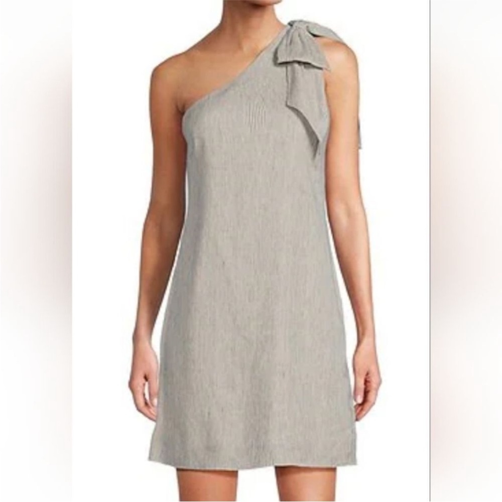 ANTONIO MELANI One-Shoulder Shift Dress with Shoulder Bow